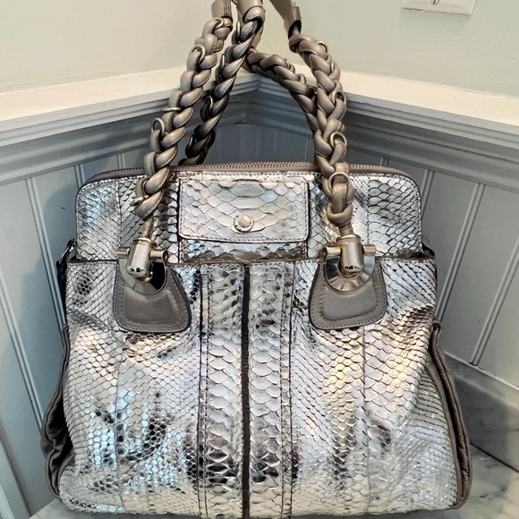 Limited Edition Chloe Python Heloise in silver - Picture 1 of 16